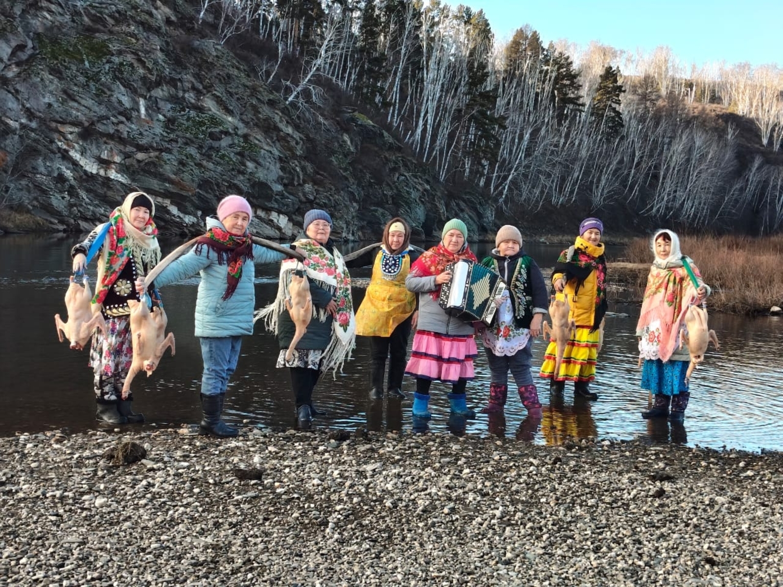 Үрге - Ғәле ауылында ҡаҙ өмәһе.