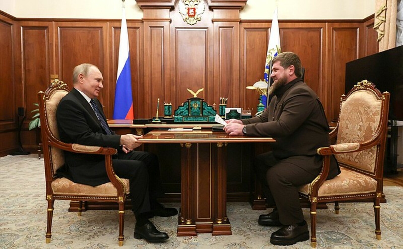Путин встретился с главой Чеченской Республики Рамзаном Кадыровым
